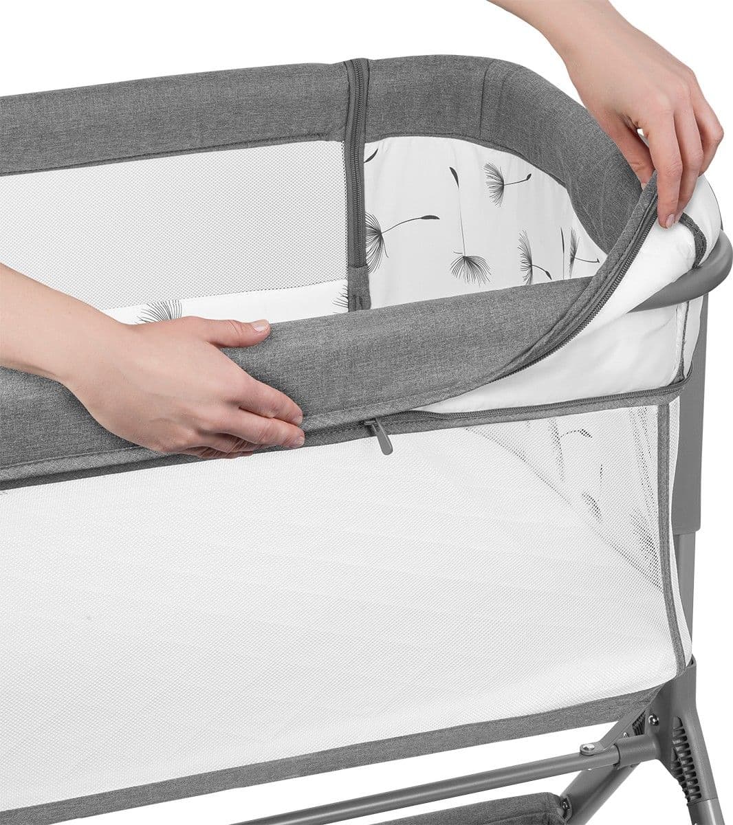 Culla Co-Sleeping Lionelo Leonie Plus – Grey Stone