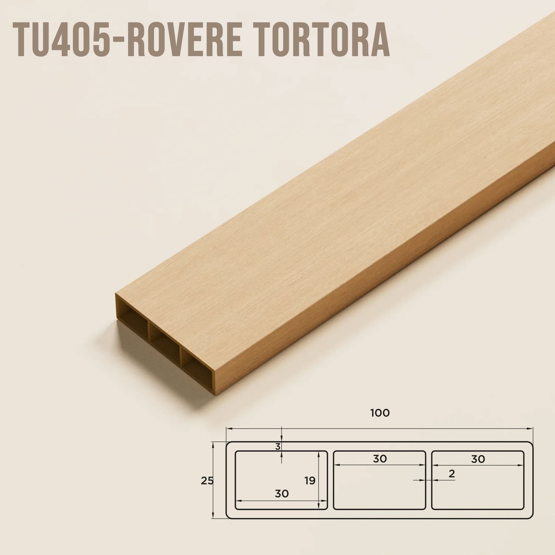 SIPA SLIM Divisorio Frangiluce Separè in PVC Effetto Legno – Singole Doghe Fisse o Girevoli + accessori 100x25x2900mm - 16