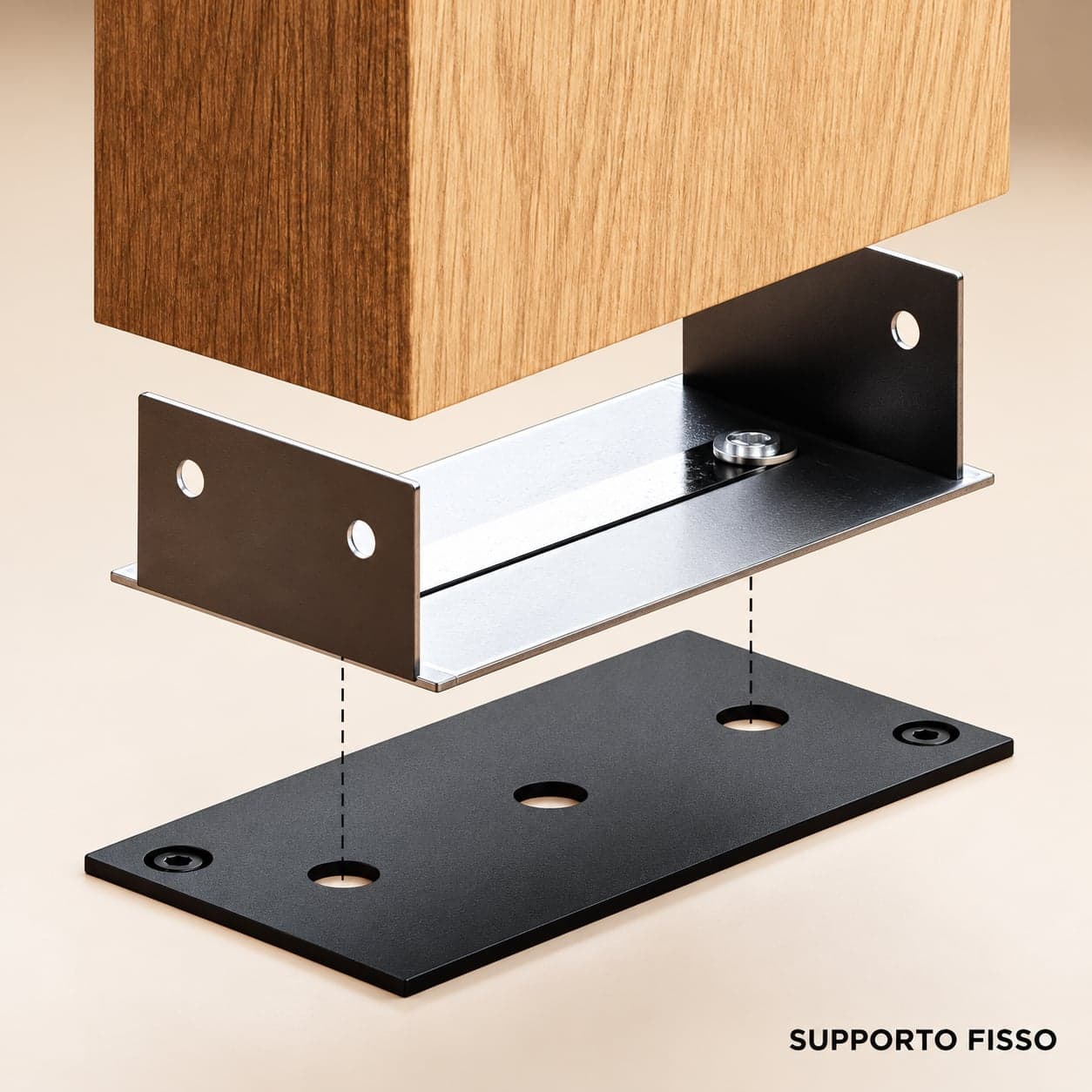 SIPA SLIM Divisorio Frangiluce Separè in PVC Effetto Legno – Singole Doghe Fisse o Girevoli + accessori 100x25x2900mm - 10