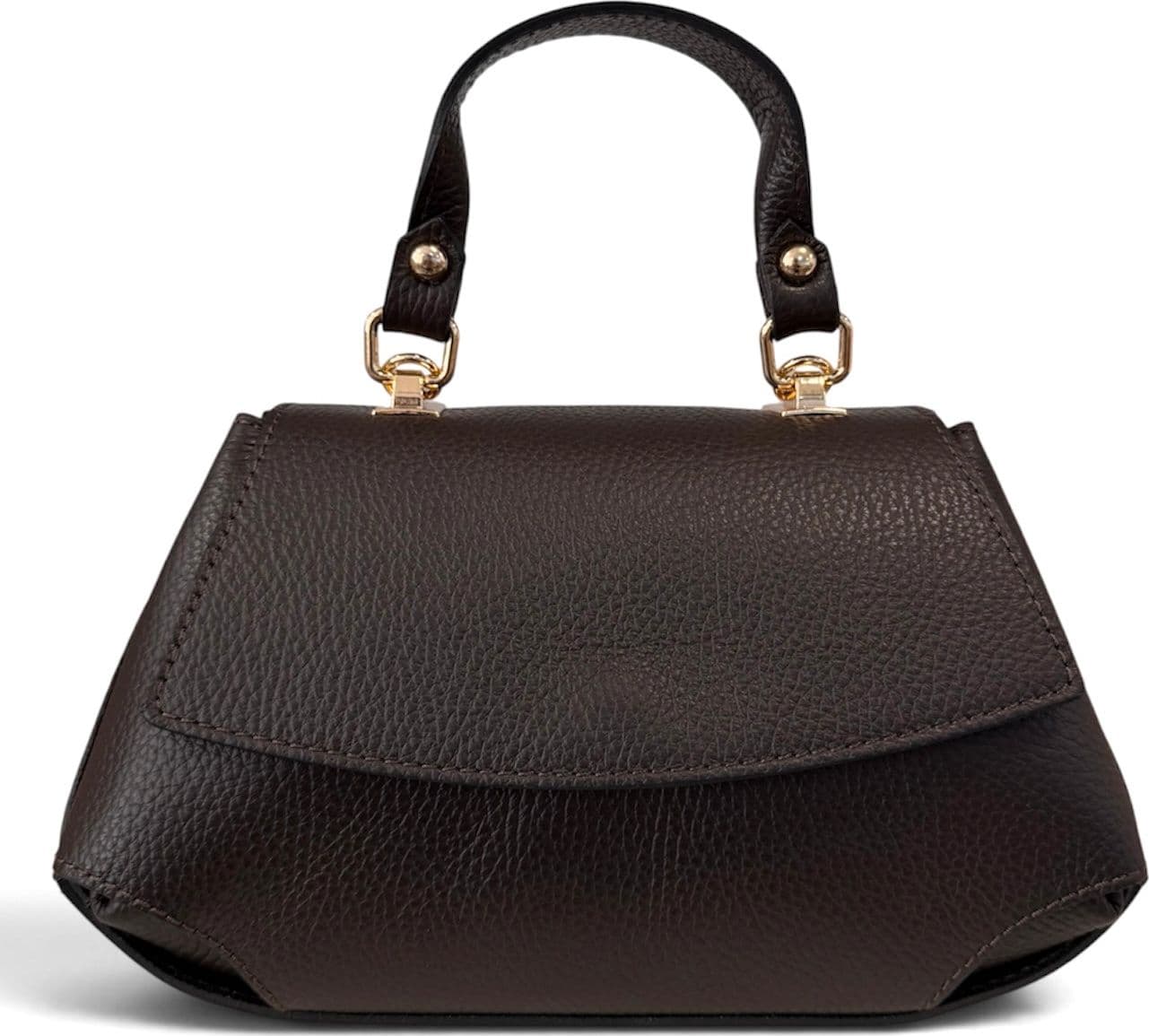 Modarno Borsa a mano e tracolla "Alis" in vera pelle martellata 26x12x15 cm - 1