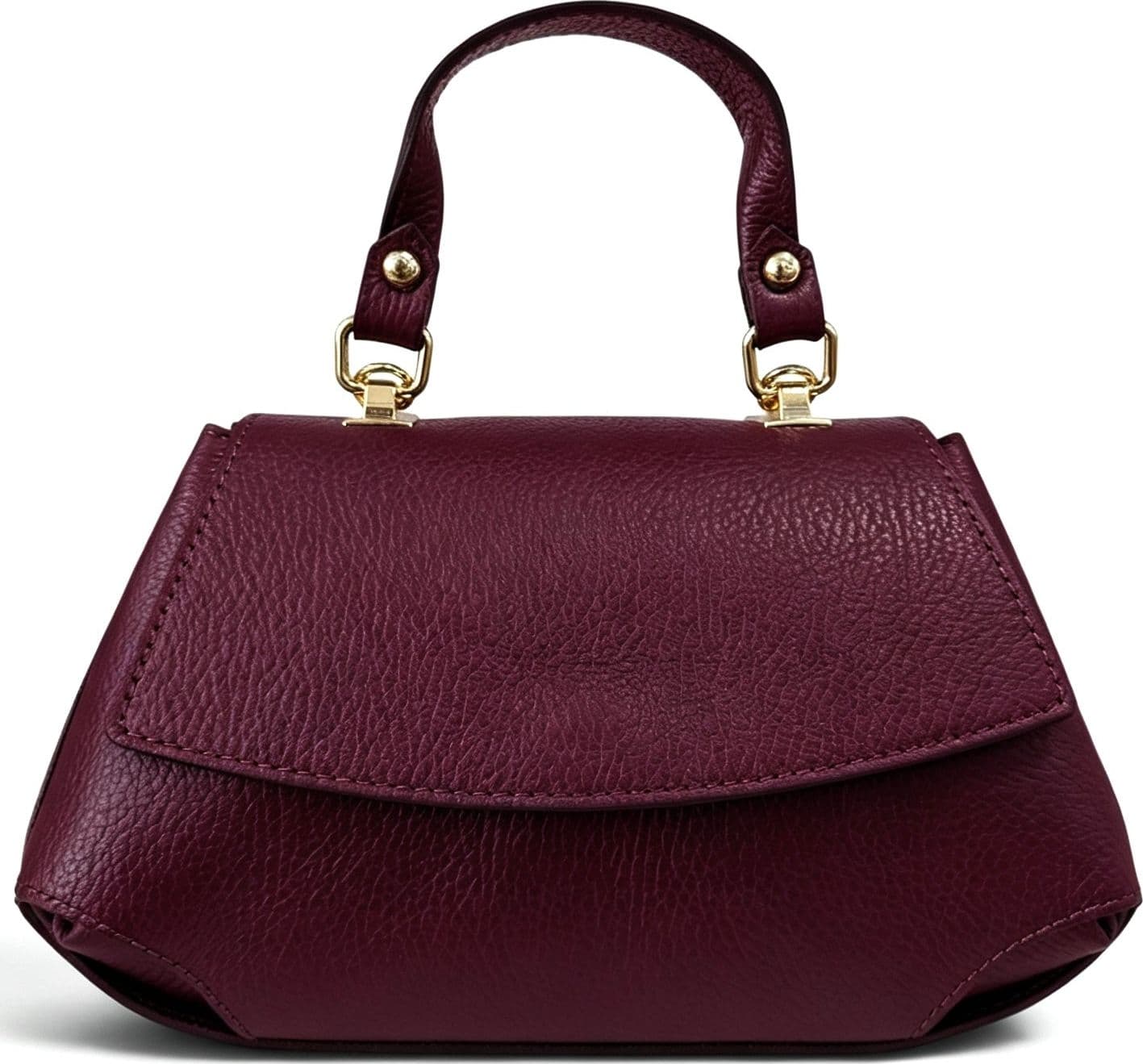 Modarno Borsa a mano e tracolla "Alis" in vera pelle martellata 26x12x15 cm - 12