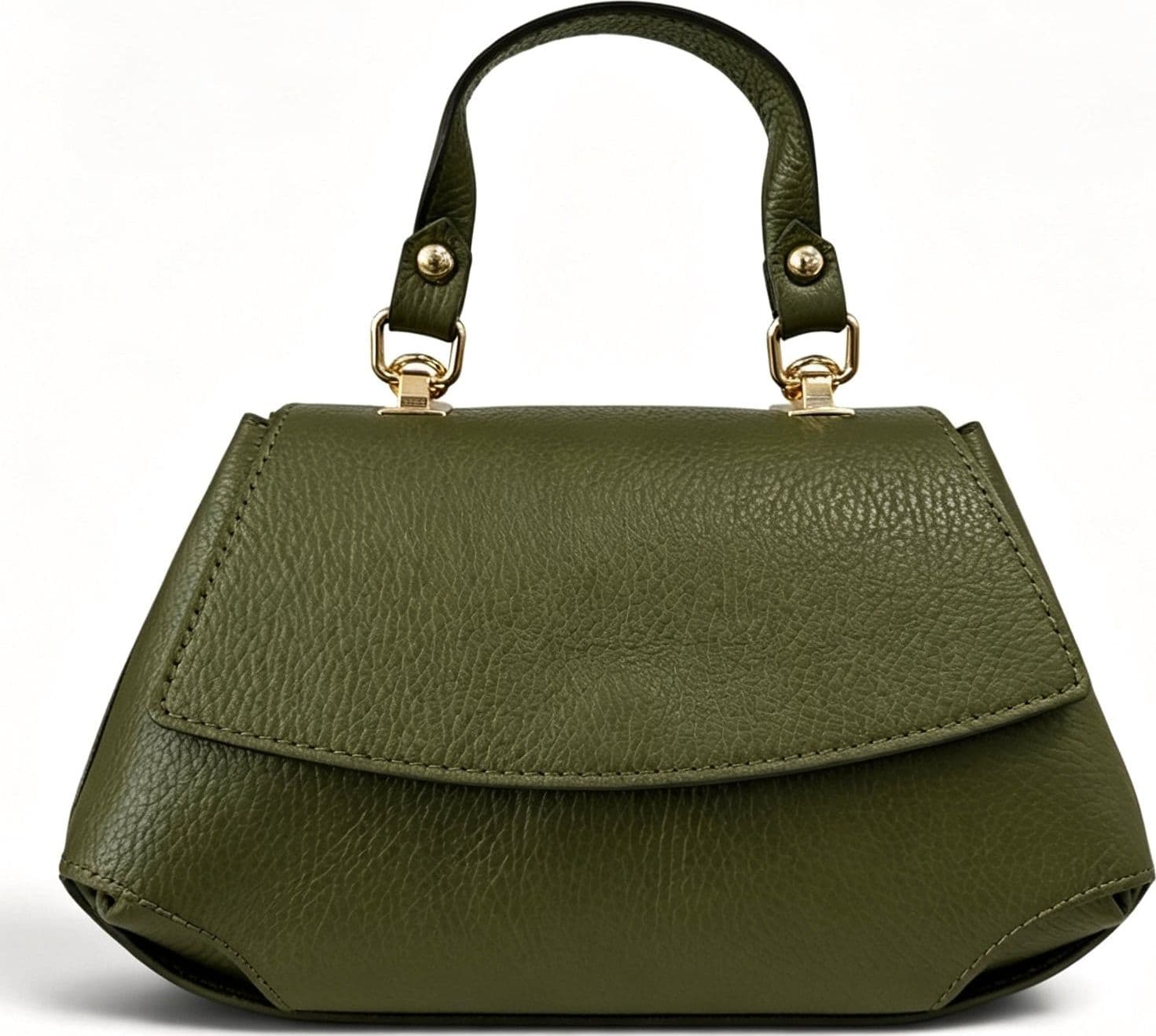 Modarno Borsa a mano e tracolla "Alis" in vera pelle martellata 26x12x15 cm - 13