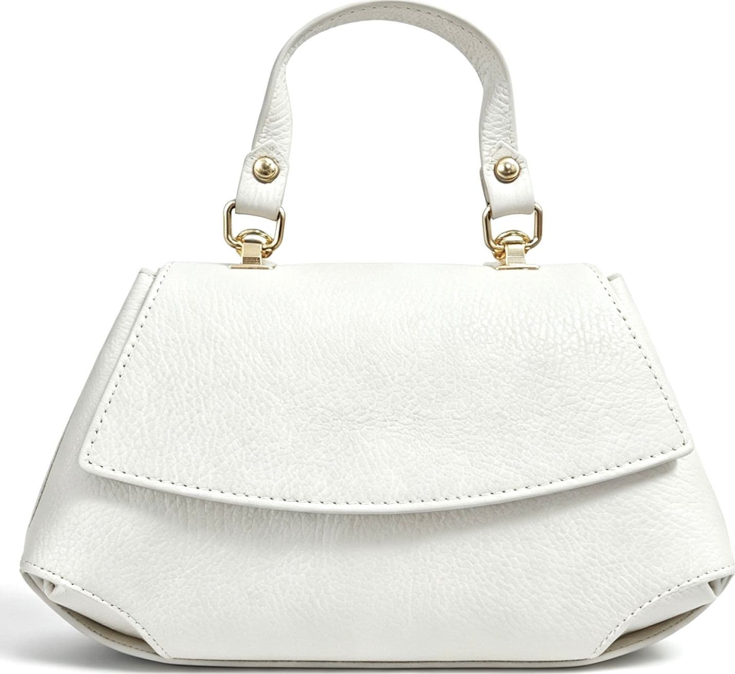 Modarno Borsa a mano e tracolla "Alis" in vera pelle martellata 26x12x15 cm - 14