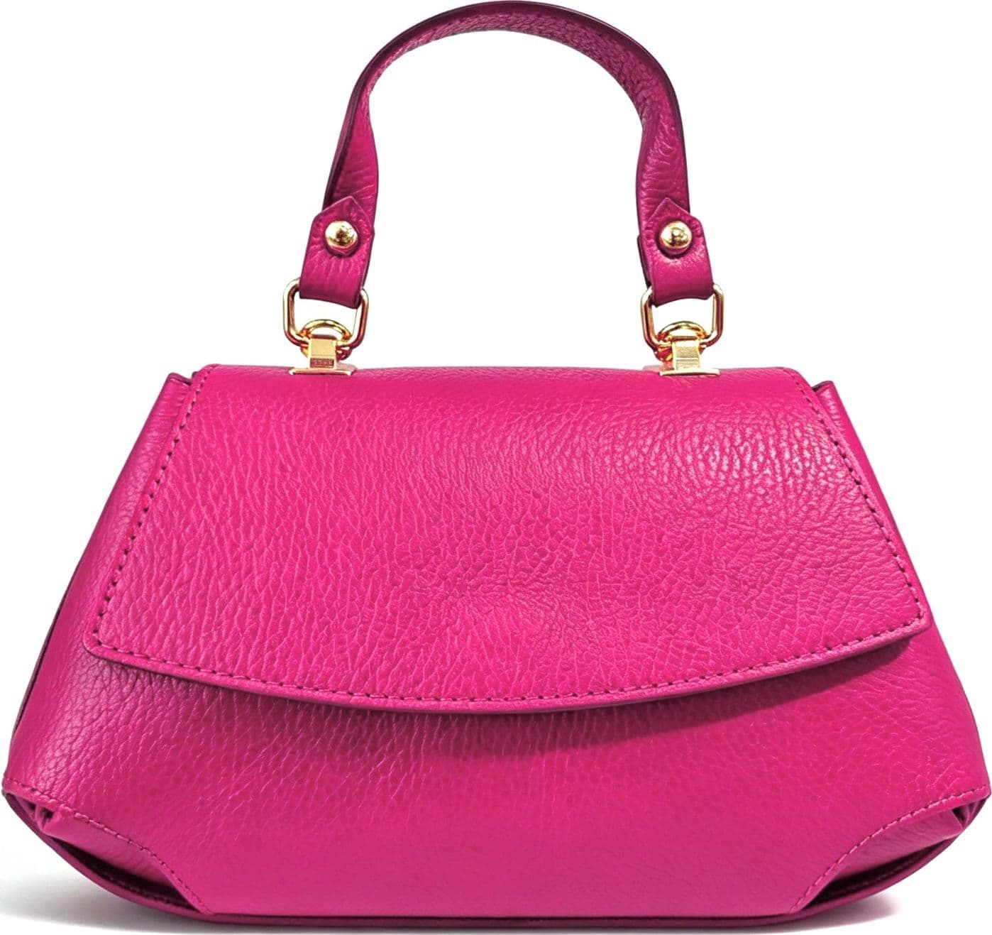 Modarno Borsa a mano e tracolla "Alis" in vera pelle martellata 26x12x15 cm - 18