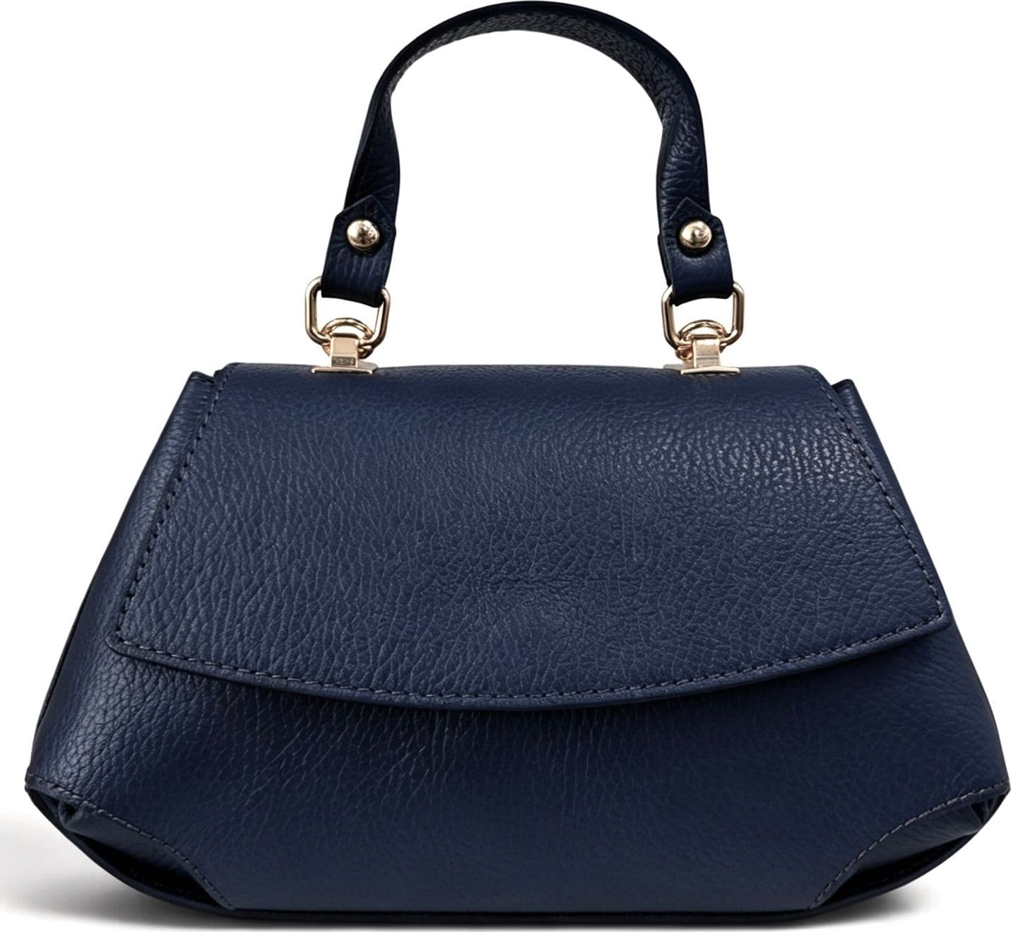 Modarno Borsa a mano e tracolla "Alis" in vera pelle martellata 26x12x15 cm - 8