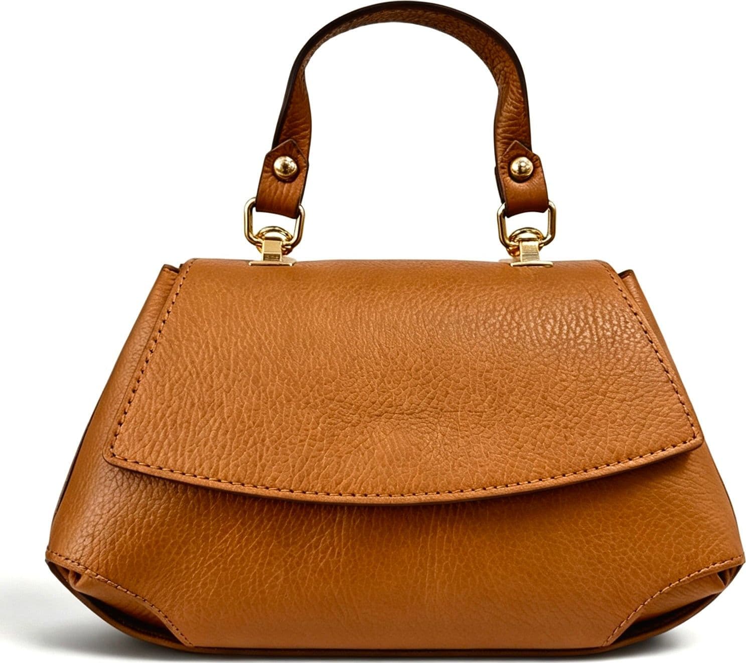 Modarno Borsa a mano e tracolla "Alis" in vera pelle martellata 26x12x15 cm - 9