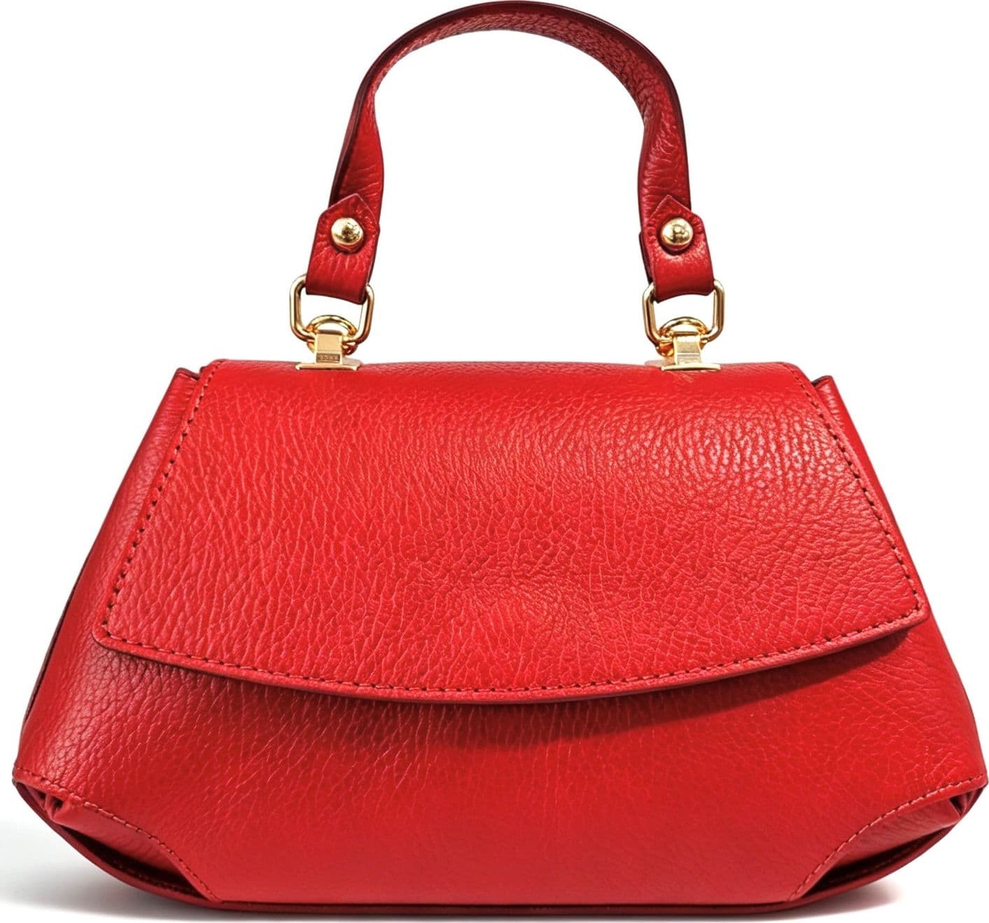 Modarno Borsa a mano e tracolla "Alis" in vera pelle martellata 26x12x15 cm - 10