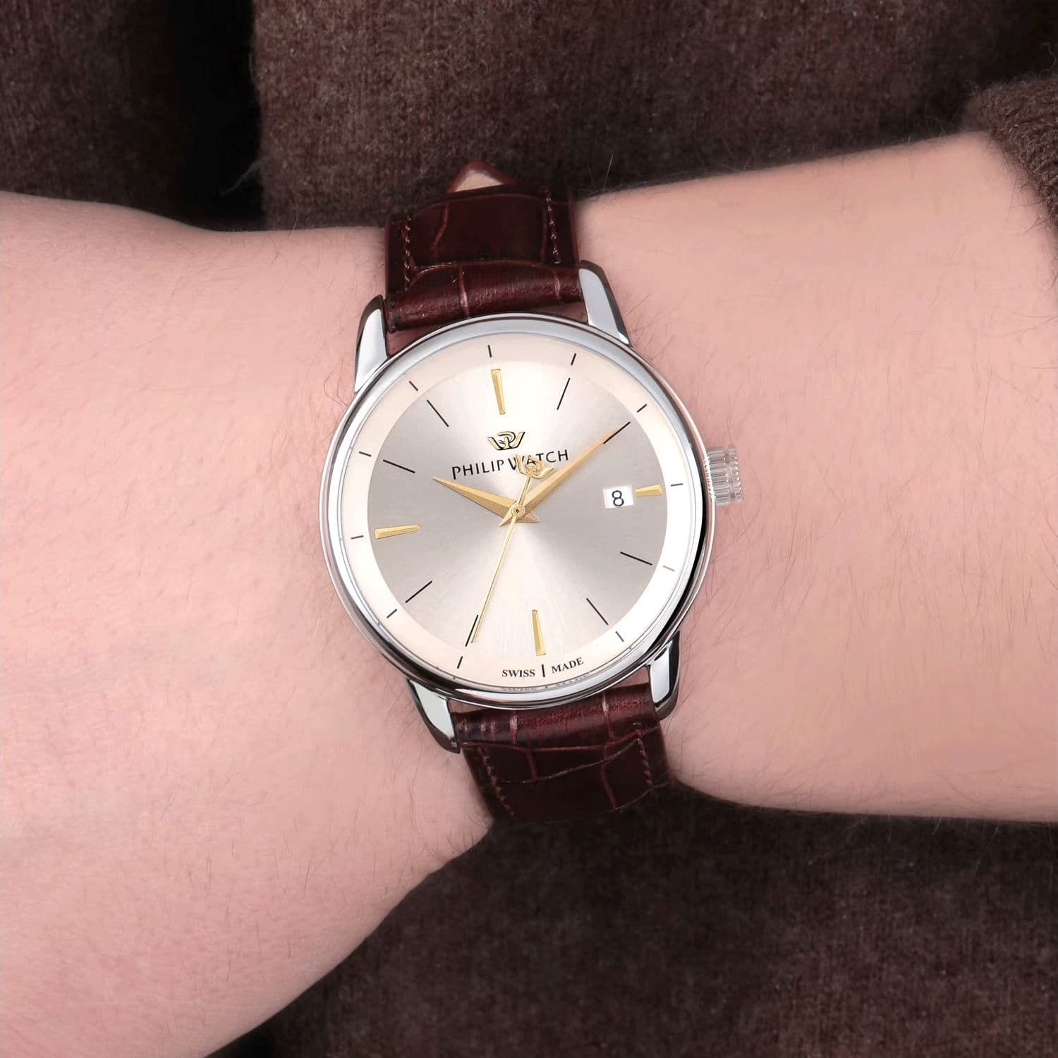 Philip Watch orologio uomo data Anniversary - 4