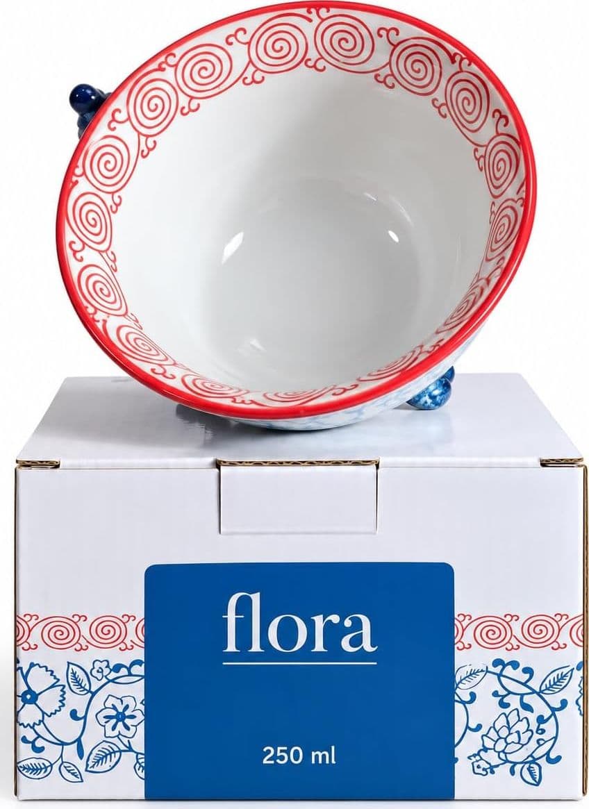 Generico Tazza in Porcellana Dipinta a Mano Flora 250 ml - 2