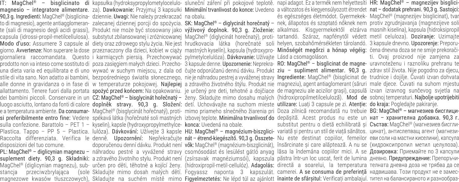 GymBeam MagChel® - Magnesio Bisglicinato - Magnesio Organico Puro per Sistema Nervoso, Ossa, Riduzione Stanchezza, Recupero Muscolare, Vegano, 120 cps - 3
