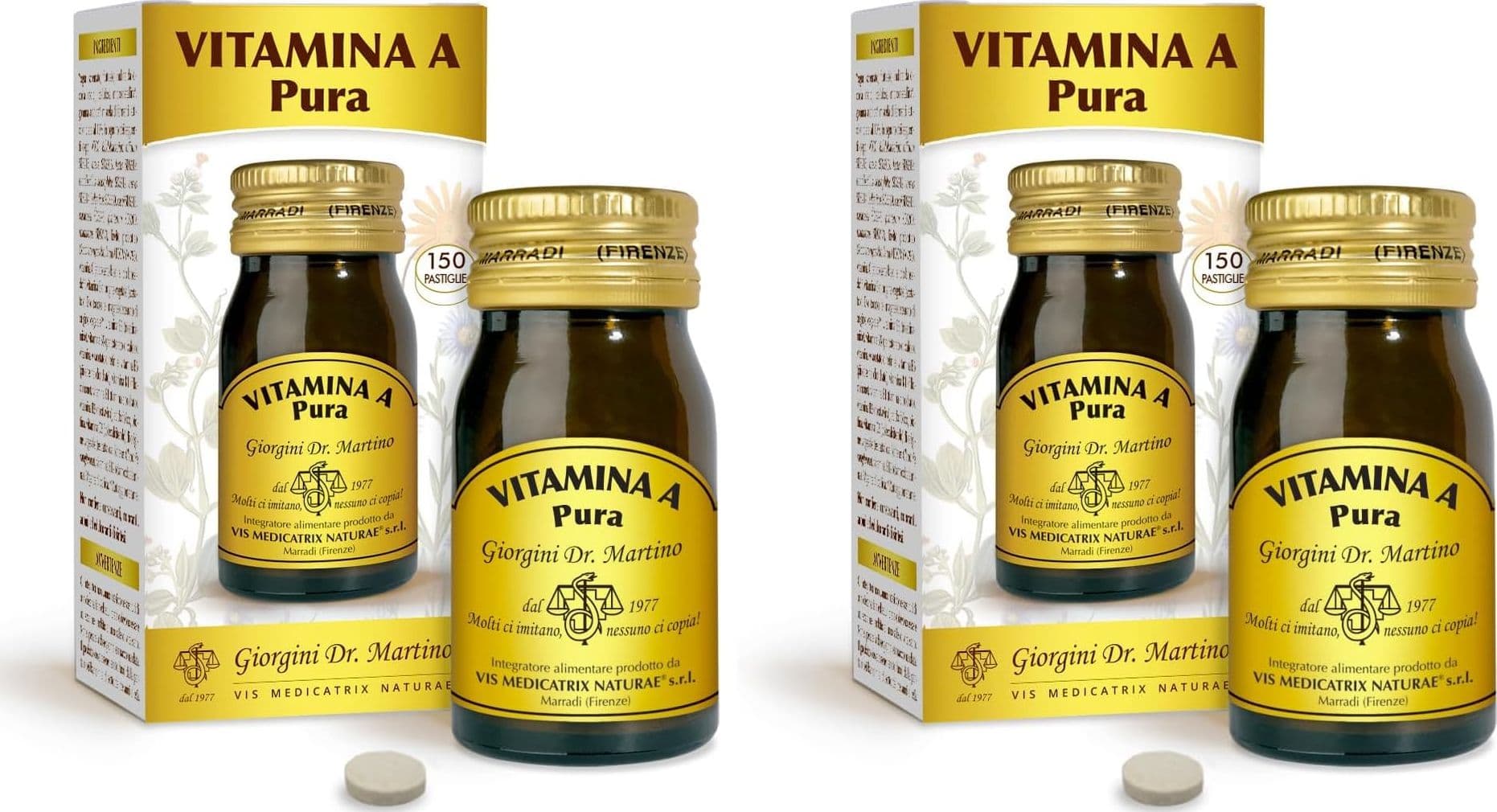 Dr Giorgini VITAMINA A Pura 30 g - pastiglie, Integratori Alimentari - 4