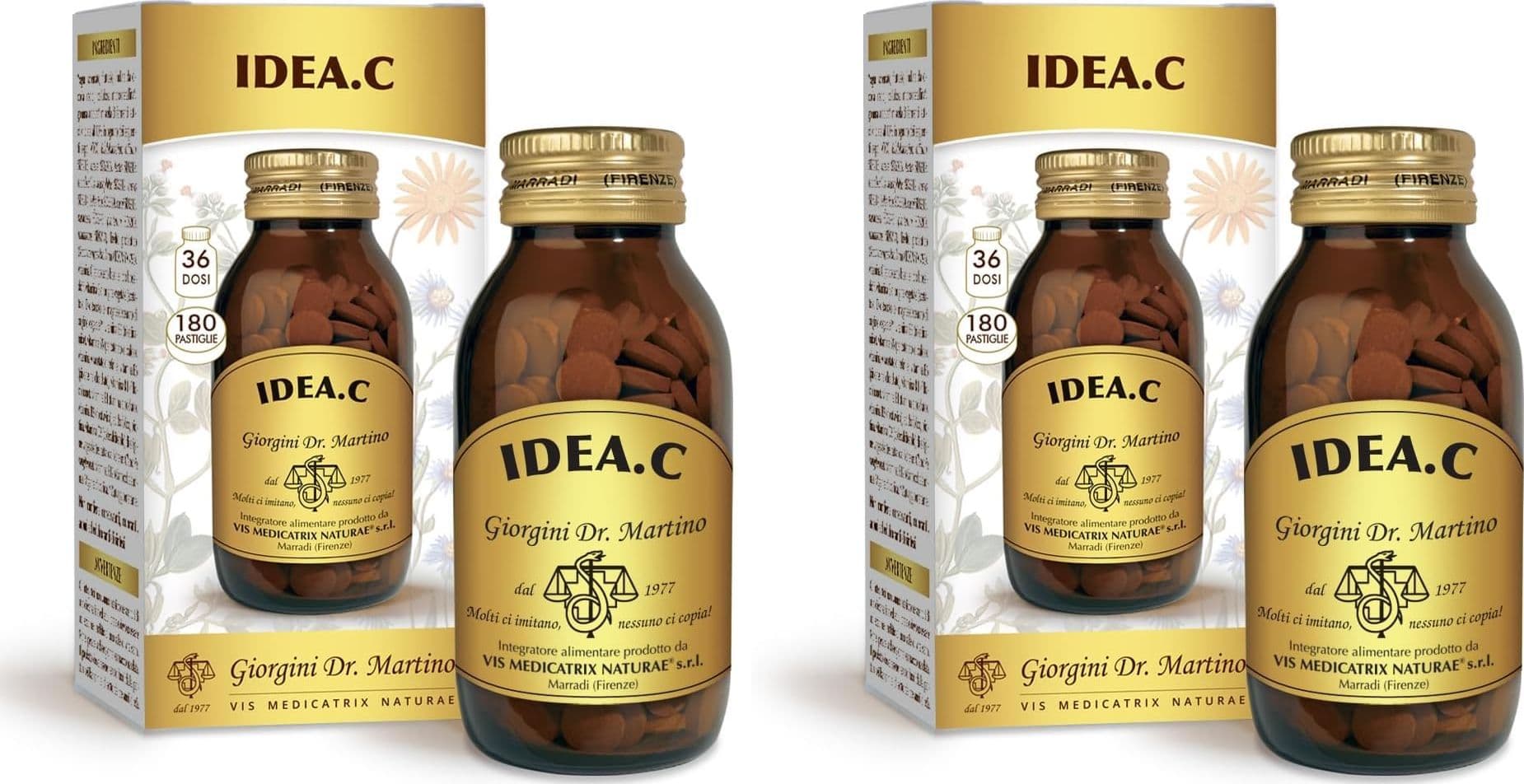 Dr Giorgini Idea.C - difese immuniarie - Iodio, Vitamina D, E, A e C - 180 pastiglie - 6
