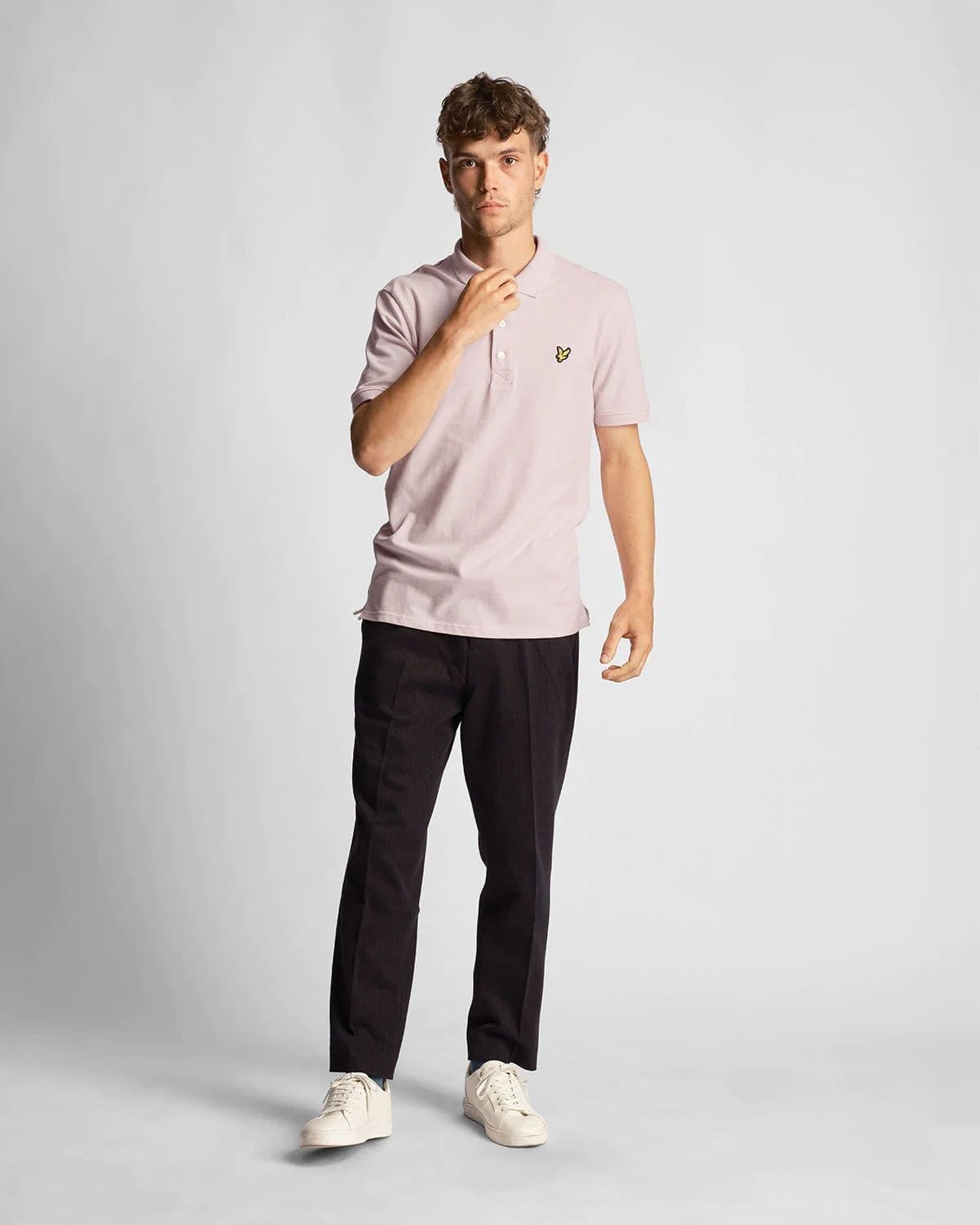 LYLE AND SCOTT 1874 polo uomo lyle and scott 1874 sp400vog polo w488 light pink - 4