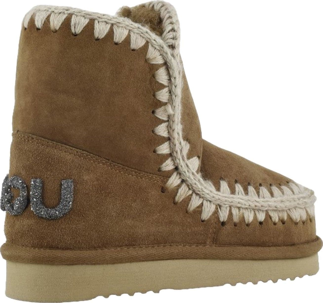 MOU stivali donna mou - eskimo 18 glitter logo - marrone - 3