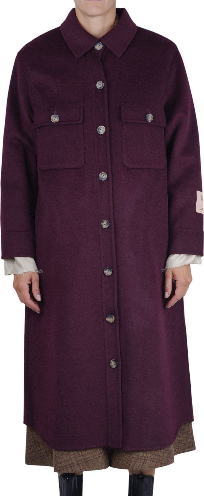 SOLOTRE Solotre - Cappotto - 480486 - Bordeaux - 3