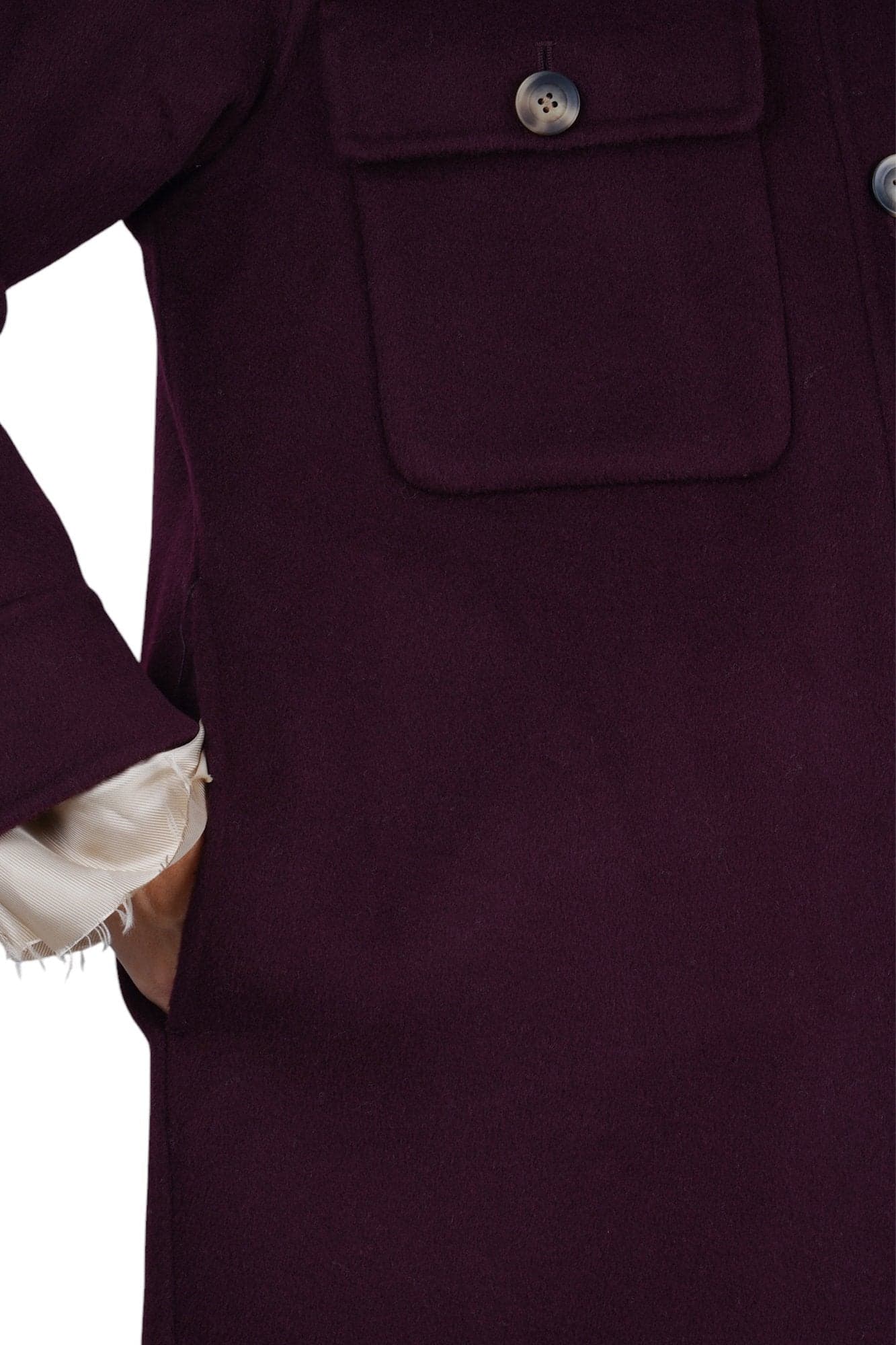 SOLOTRE Solotre - Cappotto - 480486 - Bordeaux - 6