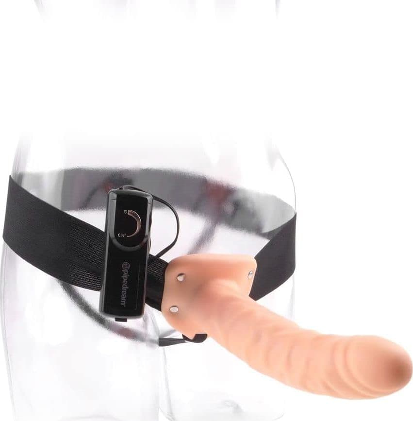Strap-On Cavo Vibrante Pipedream Fetish Fantasy 20,5 cm con Guaina Realistica e Harness Regolabile - 6