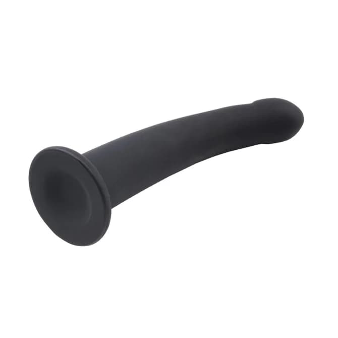 Strap-On Chisa R.G.B Bend Over For Beginners Nero con Dildo Curvo in Silicone e Harness, Formato 15 cm - 5