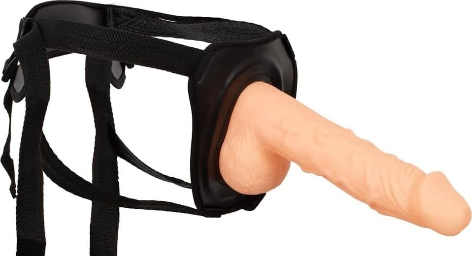 Strap-On Cavo Excellent Power Erection Assistant 24 cm Flesh con Harness Regolabile 73–150 cm - 6