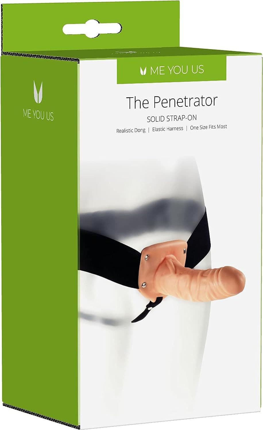 Strap-On Me You Us The Penetrator Solid 15 cm Flesh con Dildo Pieno e Harness Elastico 71–114 cm - 3