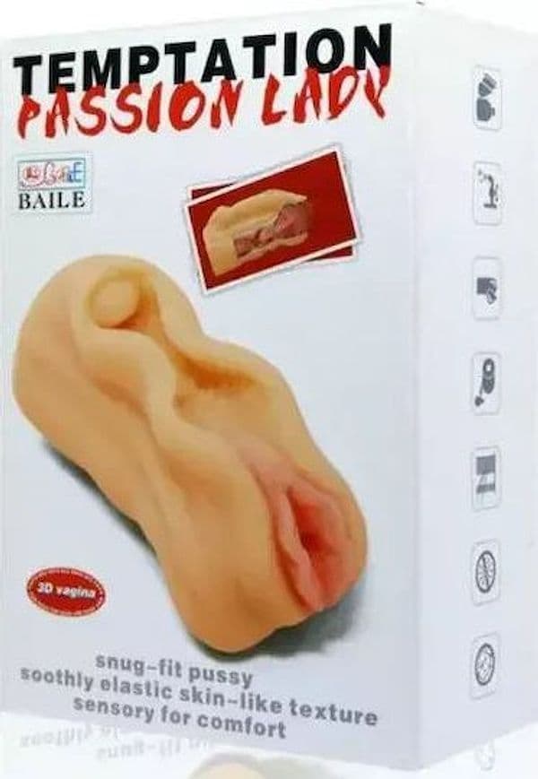 Masturbatore Uomo Baile Temptation Passion Lady 3D Flesh Morbido con Texture Interna, Manuale - 7