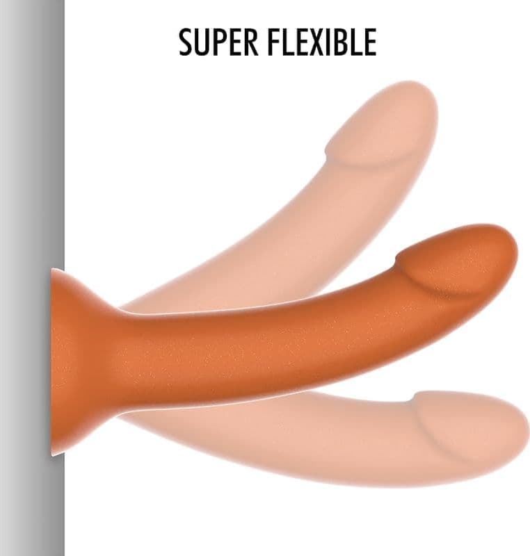 Dildo Mythology Rune Royal Fantasy M 17 cm in Silicone Bronzo con Ventosa, Diametro 4 cm - 3
