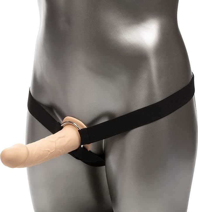 Estensore Cavo CalExotics Performance MAXX 17,25 cm Flesh in Silicone Liquido con Harness +5 cm - 3