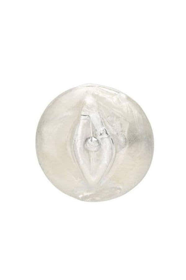 Masturbatore CalExotics Basic Essentials Tight Pussy 8,3 cm Trasparente con Canale Rigato - 3
