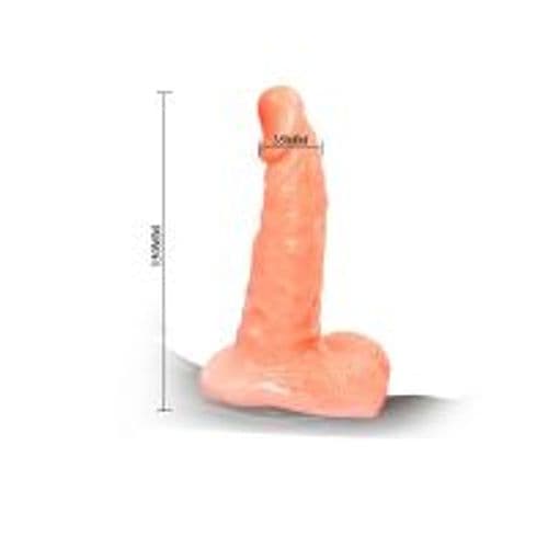 Strap-On Baile Ultra Passionate BW-022007 15 cm Flesh con Dildo Realistico e Imbracatura Regolabile - 6