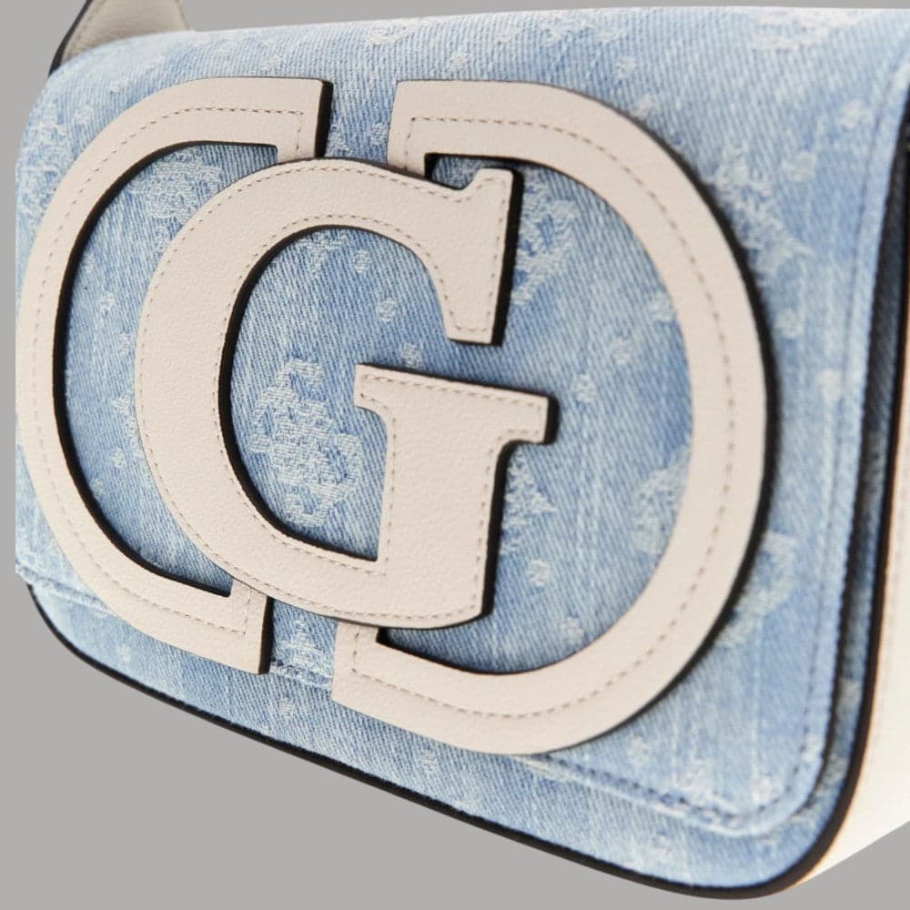 Borsa a tracolla Guess Ruby in denim con patta - 5