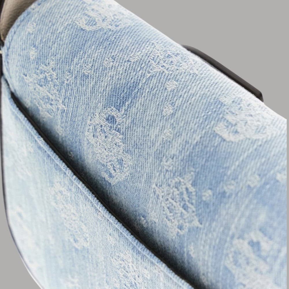 Borsa a tracolla Guess Ruby in denim con patta - 6
