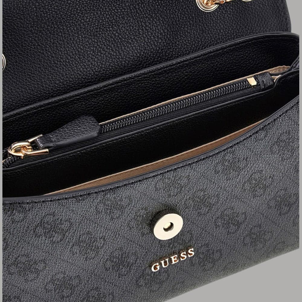 Borsa a spalla Guess Lindsey con logo - 4