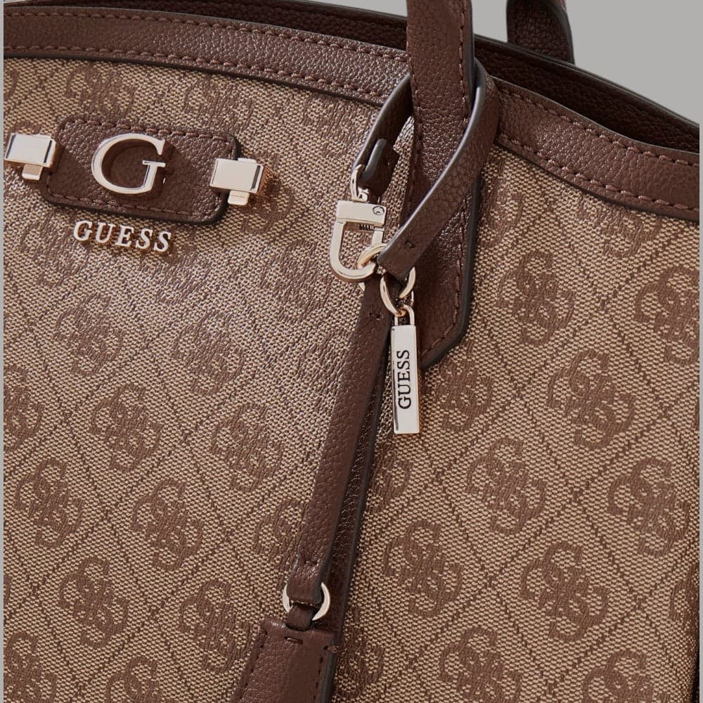 Borsa tote Guess Lindsey con logo e chiusura zip - 11