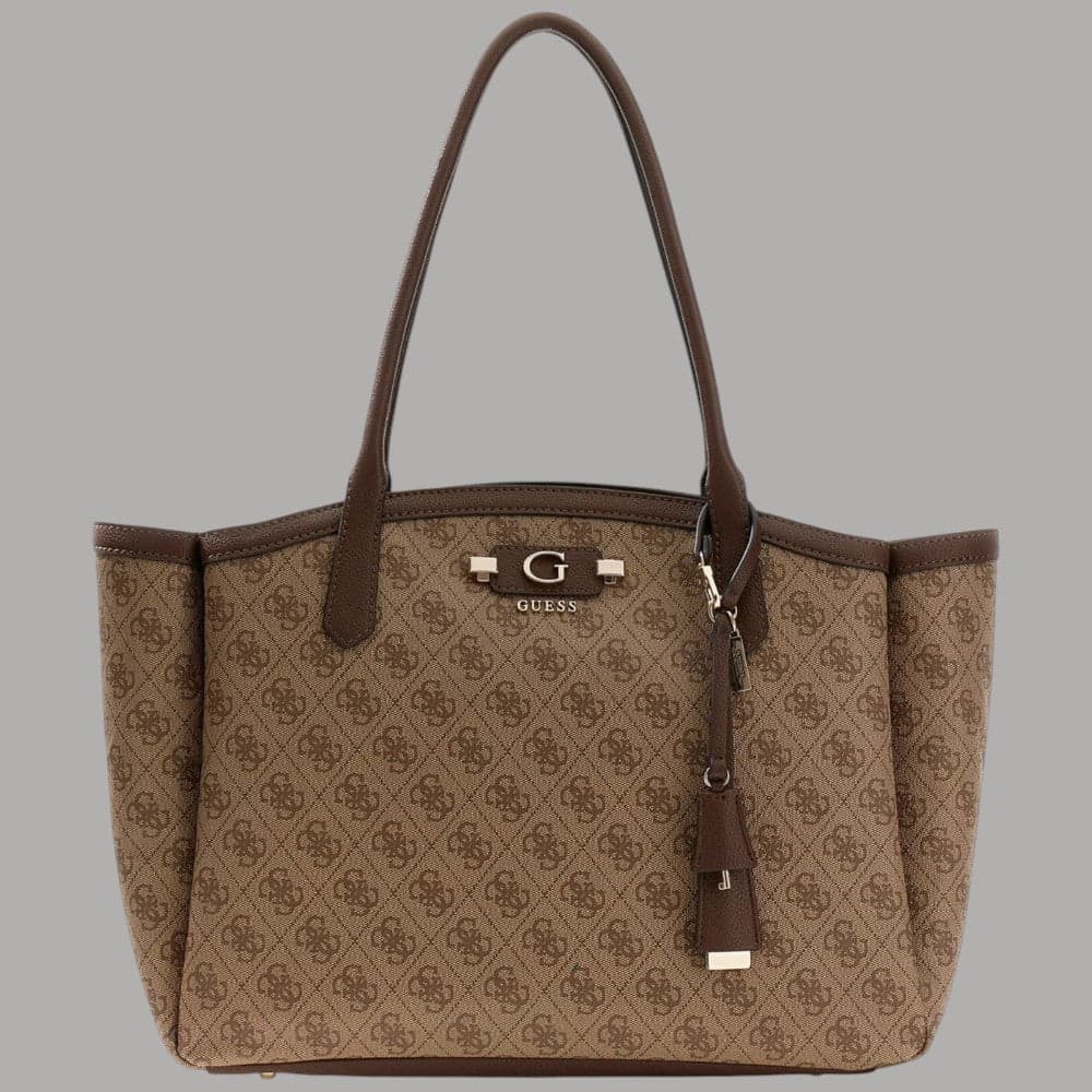 Borsa tote Guess Lindsey con logo e chiusura zip - 5