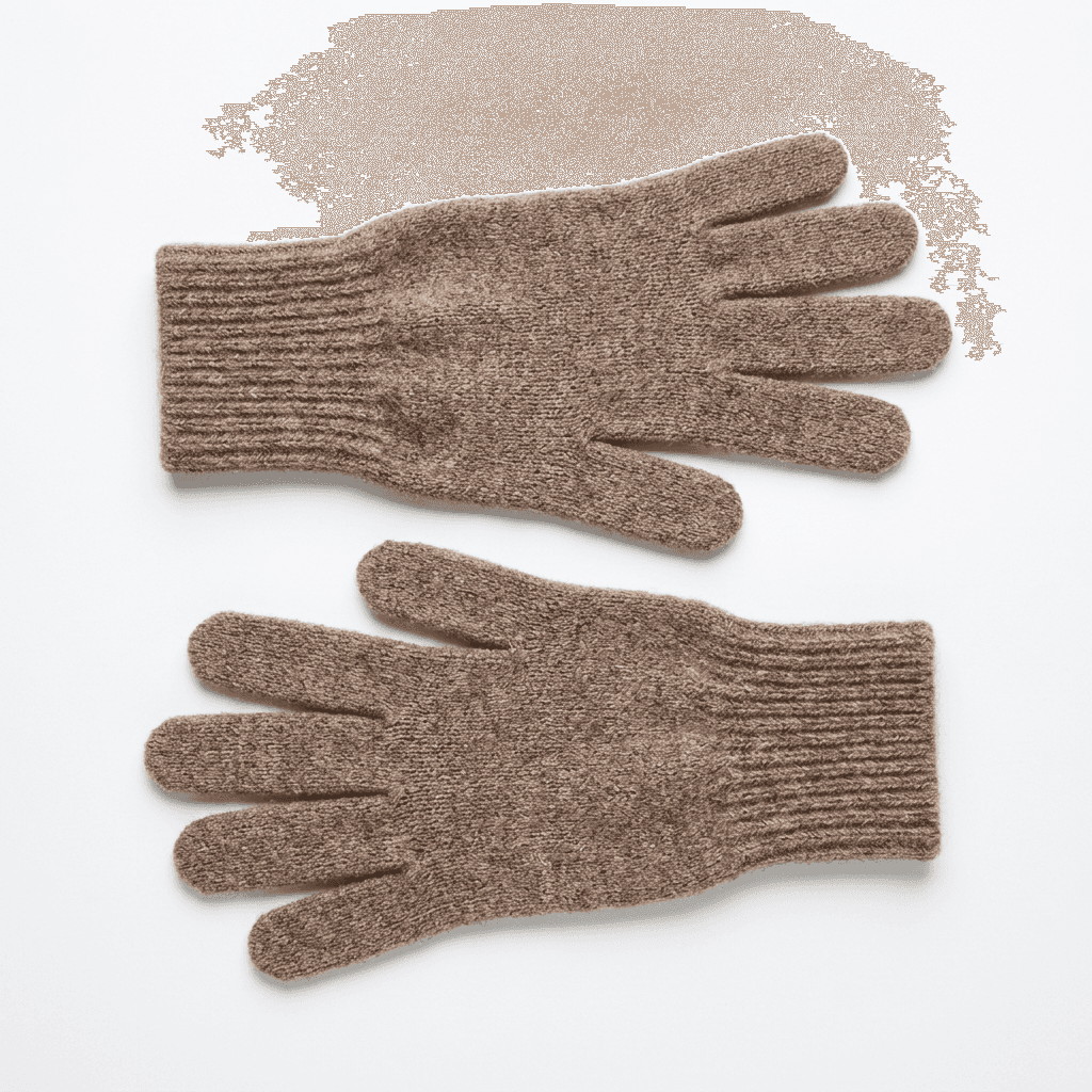 Guanti uomo e donna Riviera 100% cachemire colore legno Made in Italy - 3