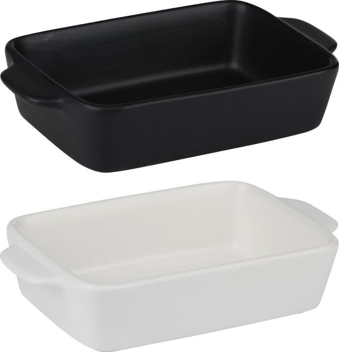Alpina - Pirofila rettangolare in ceramica 21,8x13,2x5 cm (bianca) - 8