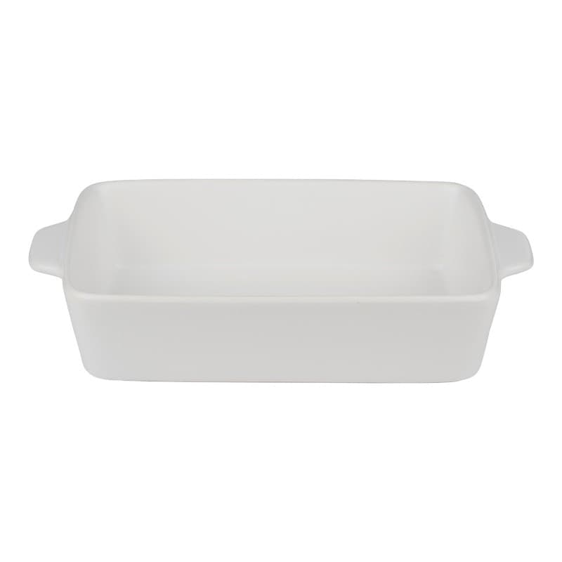 Alpina - Pirofila rettangolare in ceramica 28x18x6 cm (bianca) - 2