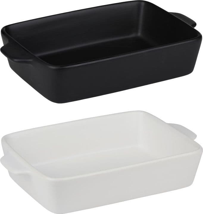 Alpina - Pirofila rettangolare in ceramica 28x18x6 cm (bianca) - 4