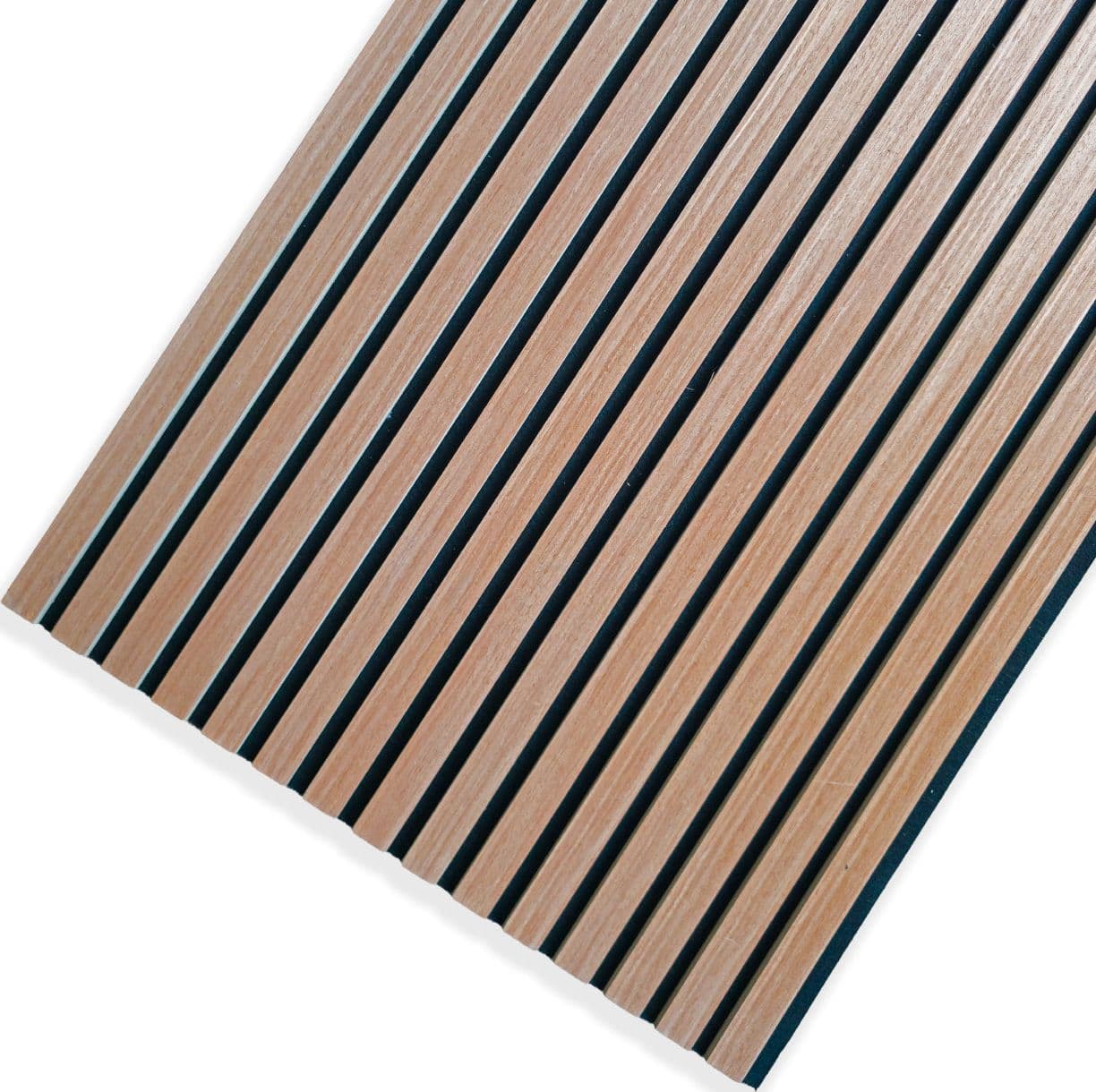 Pannello Acustico a Lamelli Castagno in Vero Legno, Fibra di Legno e Feltro 12x600x2900 mm – 1,74 m² - 4