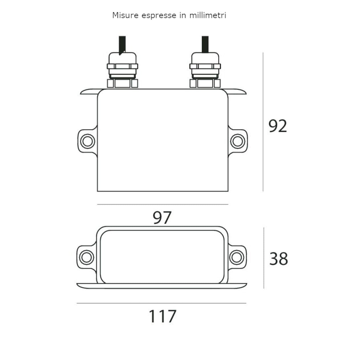 Alimentatore Linea Light 99186 driver 24W esterno IP67 - 2