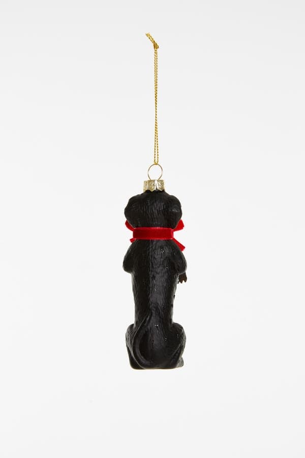 Decorazione Natalizia Bassotto da Appendere, Addobbo a Forma di Cane per Albero di Natale, Idea Regalo - 3