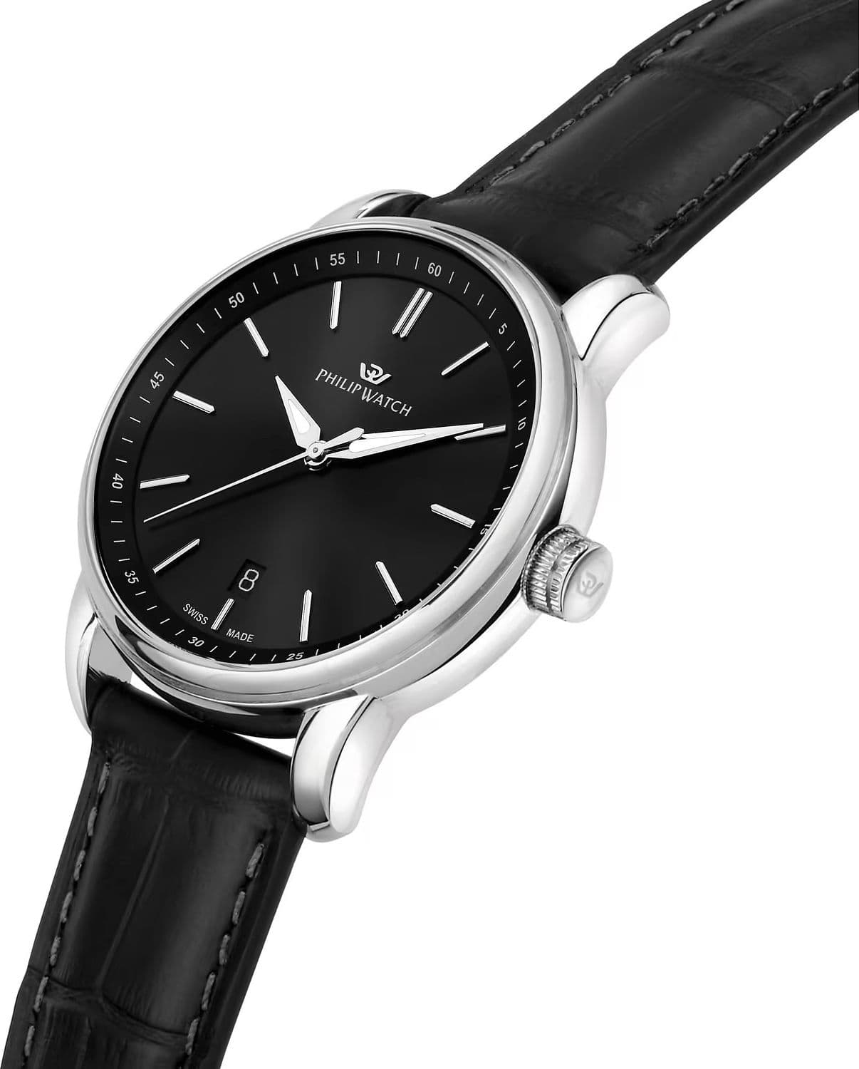 Philip Watch orologio uomo data Anniversary nero - 3