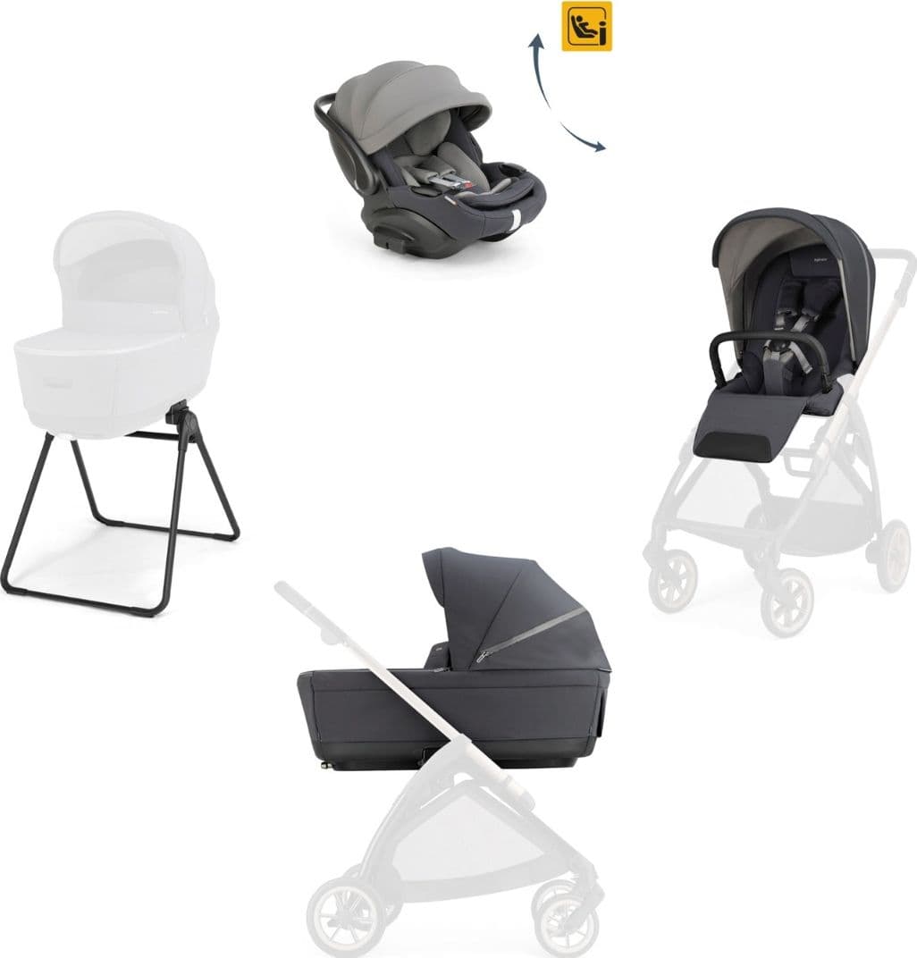 System Quattro Inglesina Electa Darwin Recline (senza telaio) – Garage Grey