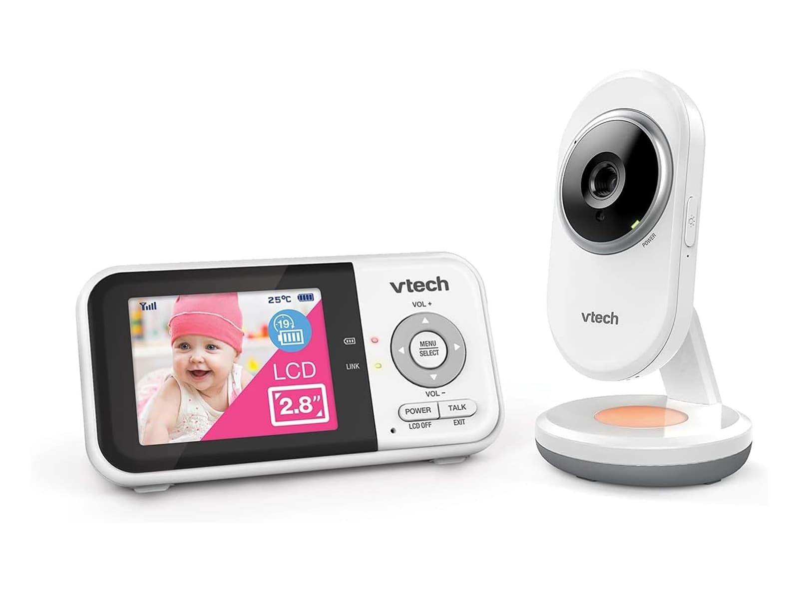 Video Baby Monitor per Neonati Schermo a Colori da 2.8 Pollici Telecamera con Visione Notturna Automatica Luce Notturna e Audio Bidirezionale - 2
