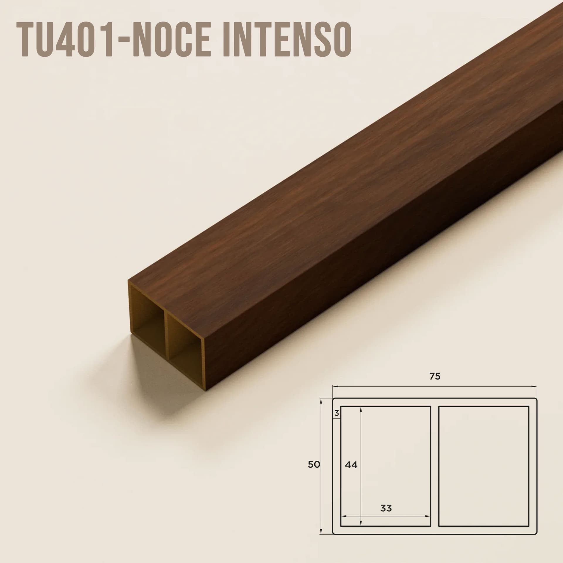 SIPA PURE Kit completo (16 toghe+2 basi orizzontali+staffe fisse) Divisorio Frangiluce in PVC Effetto Legno – rifilabile  1550x2900mm - 4