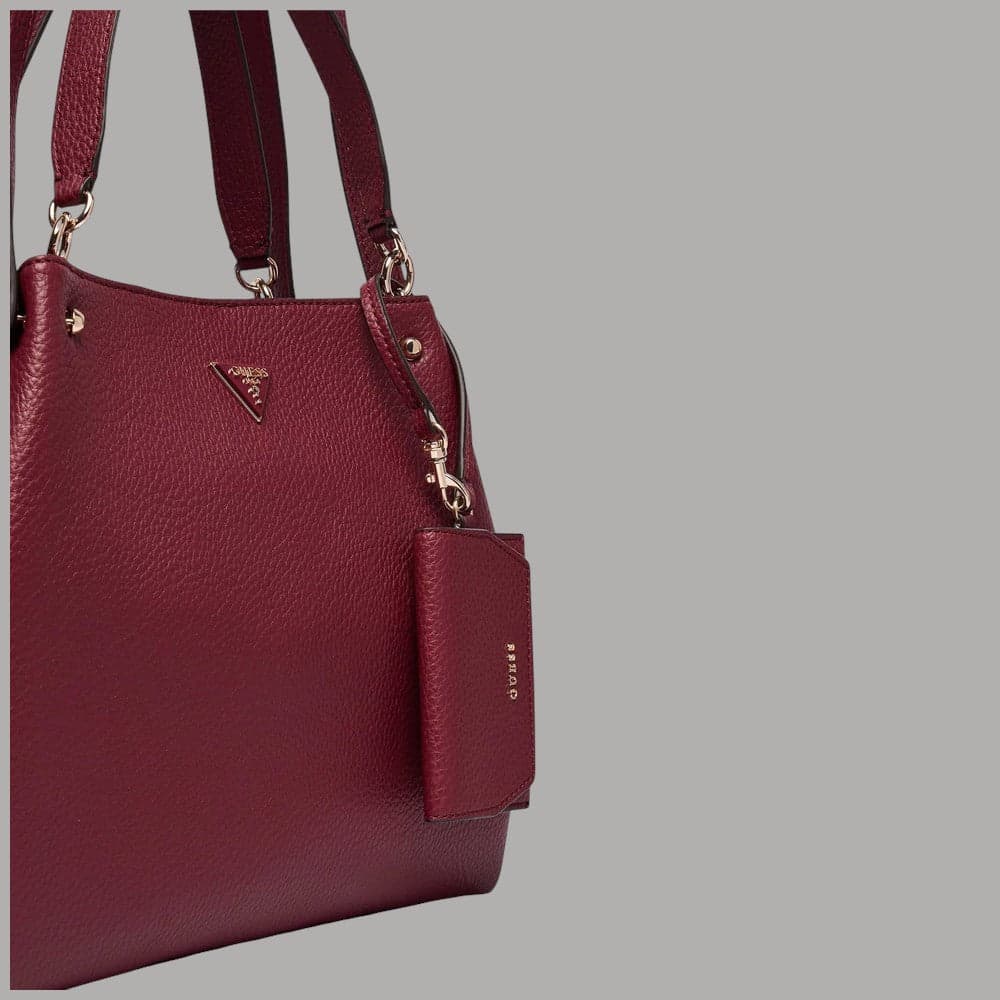 Borsa tote Guess Lorella con borsellino logo staccabile - 8