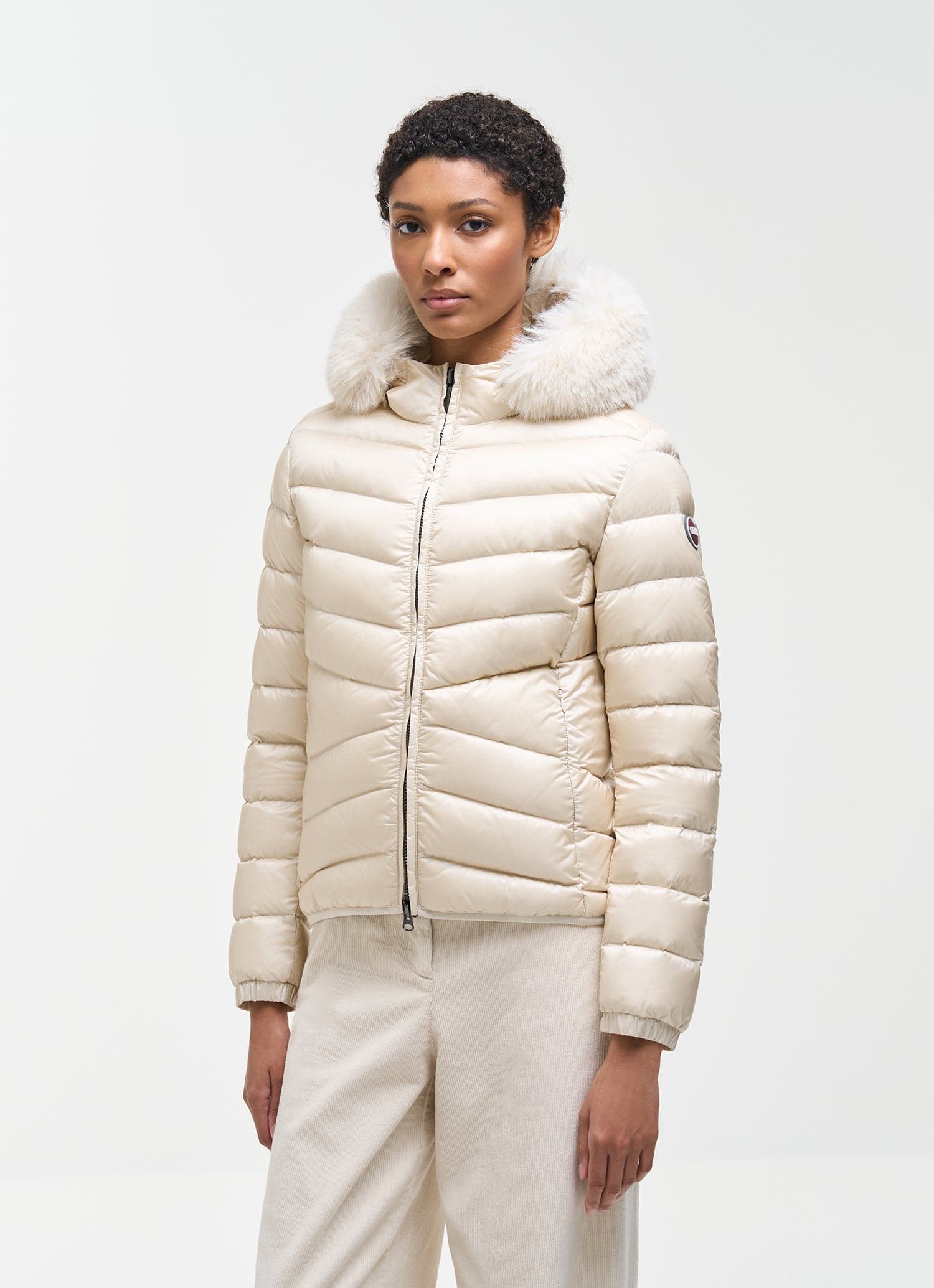 Colmar Piumino donna con cappuccio in pelliccia sintetica 22000019E 2YO 56 - 2