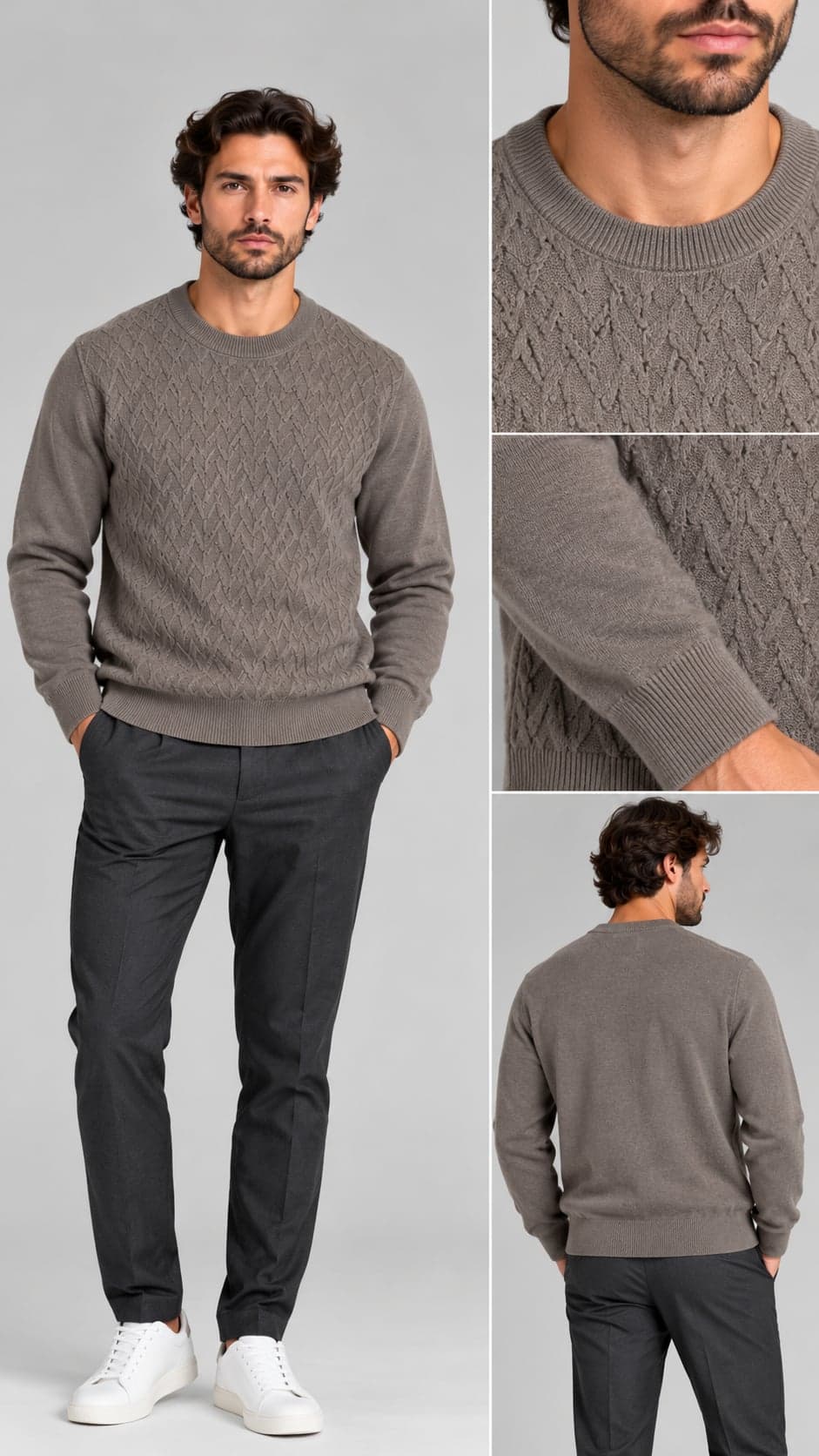 Pull girocollo viscosa cashimere - 2