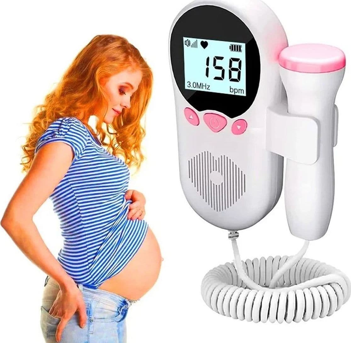 Rilevatore Battito Cardio Fetale Portatile con Schermo LCD Dispositivo Digitale di Ascolto per Gravidanza ad Alta Sensibilità con Sonda e Audio - 2