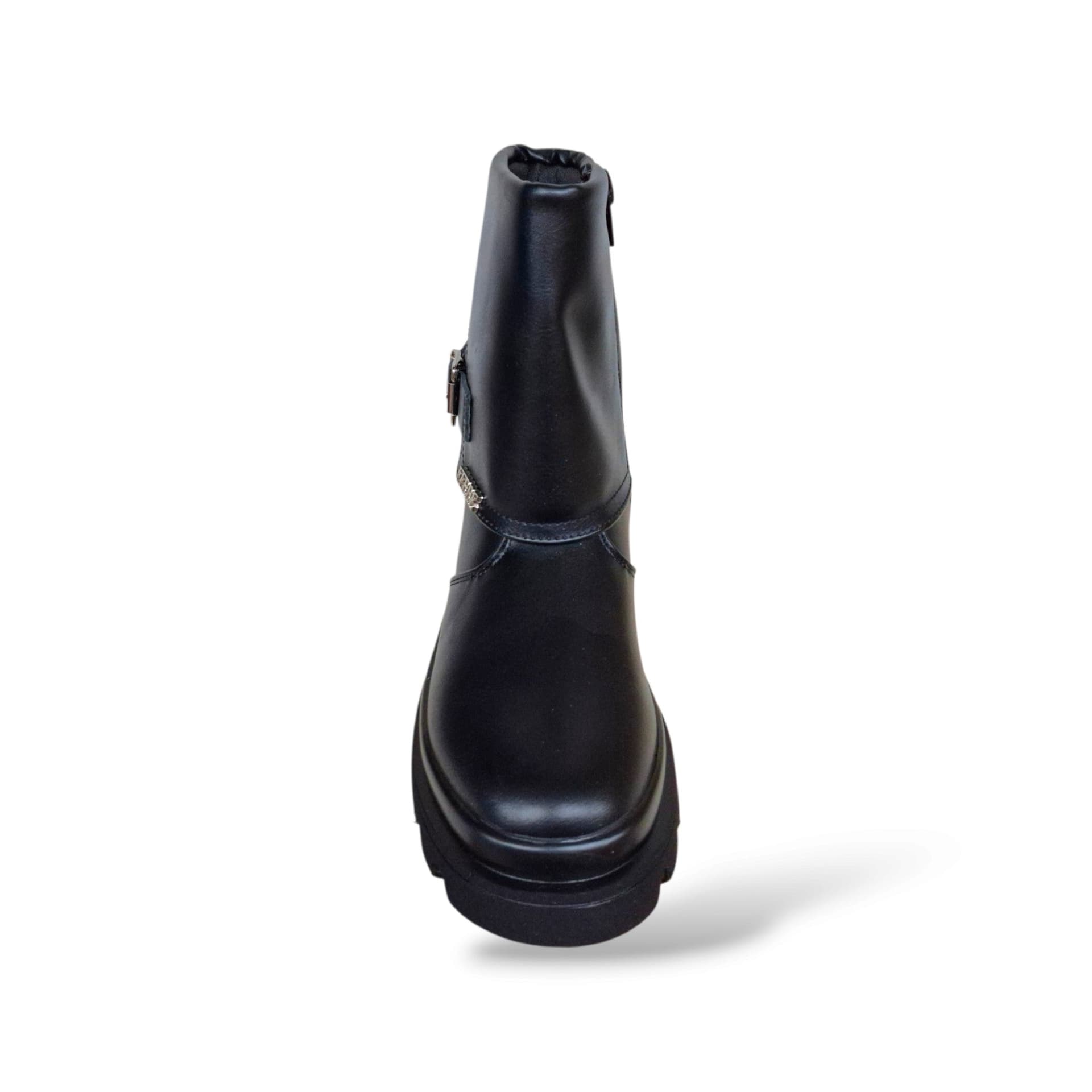 Ferrè FB-641 – Stivaletti bambine e ragazze in pelle nera con zip - 4